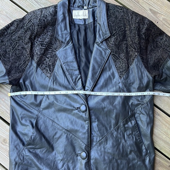 Vintage 80’s Pelle Club leather coat L - Picture 8 of 12